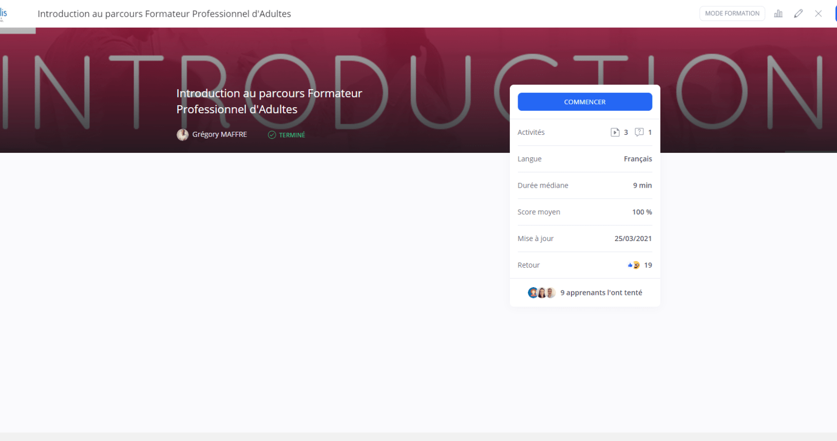 Plateforme 360 E-learning Idéallis