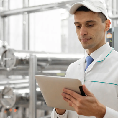 technologist-white-coat-with-tablet-his-hands-controls-production-process-dairy-shop-quality-control-dairy-plant